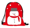 Julklappspåsar med dragstänger medelstora tyg säckar dragskon Santa pant glädje väska för barn 27 stilar