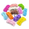 144pcs Lot 2cm mini kunstmatige zijden bloem pe schuim rozen bruiloft handgemaakte bruid bouquet diy krans levert home party decoratie1274o