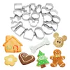 Cartoon biscuit mallen aluminium taarten tool diy koekje schimmel fondant stempels snijders cakevormen bakken tools 63 stijlen dbc bh3776