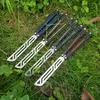 Theone Balisong Couteau d'entraînement pour perroquet noir, calmar, papillon, non tranchant, tuant l'abeille, basilic, douille, Jilt, couteaux pivotants, serpent, monstre marin, Cyoz, chimère