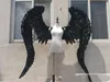 NOUVEAU personnalisé noir blanc diable ange plumes ailes Cosplay tir affichage accessoires scène Bar décoration défilé de mode accessoires