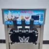 Three Flavors Soft Serve Ice Cream Machine Commercial Desktop Sweet Cone Makers Vending