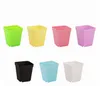 Mini-vierkant Plastic Planters Bloempot Thuiskantoor Decor Planter Kleurrijk met Potten Laden Groene Planten Kunstmatig