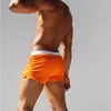 Homens de banho sexy troncos de natação sunga maiô cor sólida bolso masculino nadar wear briefs praia shorts283c