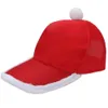 New Santa Claus Plush Christmas Hat Sports Cap Xmas Accessories Hats Party Free Size Polyester Festive Atmosphere Decor 10Nov 29