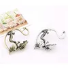 Vintage Cool Dragon Clip Earring, Gothic Punk Style Left Ear Cuff Ear-hook & Stud 3 Colors