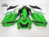 사출 ABS 플라스틱 페어링 키트 Kawasaki Ninja 250R ZX250R ZX 250 2008-2014 EX250 08 09-14 그린 오토바이 바디 페어링 키트 AB13