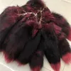 10Pcs/lot -40cm /16" Real Genuine Fox Fur Tail Keychain Cosplay Toy Keyring Handbag Phone Furry Pendant