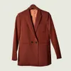 2019 Fall Höst Långärmad Notched-Lapel Pure Color Blazers Coat Women Fashion Outwear Coats O16153253s