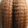 Cabelo brasileiro virgem não processado crespo 100g cabelo virgem yaki grosso brasileiro 40 pçs/conjunto extensões de cabelo de fita de trama de pele