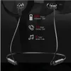 Mini Baseus S06 Neckband Bluetooth Earphone Trådlösa hörlurar för Xiaomi iPhone Earuds Stereo Auriclees Fone de Ouvido med MI7223051