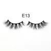 Mink Lashes 3D Mink Eyelashes 100% Cruelty Natural Lash Handmade Réutilisable Natural Eyelashes Populaire False Eeye Lashes Maquillage Série E