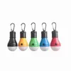 5 Colors 3LED Camping Lamp Emergency Lights Outdoor Tent Lamps Christmas Decoration Hanging Lights Portable Lanterns ZZA2338 200Pcs