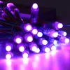 50pcs/String DC5V 12mm SH1908 adressierbares RGB -LED -Smart -Pixel -Knotenlicht (wie DMX, gleiche Funktion wie DMX); wasserdichte IP68 -Bewertung