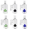 Coletor de cinzas de vidro grosso com 14,4 mm 18,8 mm conjunto de ashcatcher tubo de fumaça acessórios para bongos de vidro tubo de água dab equipamento de petróleo