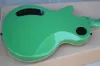 Chitarra elettrica verde all'ingrosso di fabbrica con pickup EMG, tastiera in palissandro con intarsio di perle, che offre servizi personalizzati