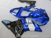 ZXMOTOR Hochstufiges Verkleidungskit für Yamaha R1 2000 2001 White Blue Black Fazites YZF R1 00 01 FH57
