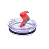 Splash Spill Proof Lids Läcktät Seal Splash Assistent Replacement Clear Lock Cover för 20oz 30oz Bebeel Muggar