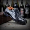 Sipriks Wedding Shoes For Groom Printed Crocodile Skin Dress Shoes For Men Wine Red Formal Tuxedo Oxfords Italian Goodyear Welt