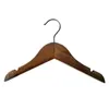 26cm Natural Wood Baby Children Kids Clothes Hanger with Dress Nothches Black White wood Retro color Optional LX2138