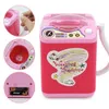 Borstels schonere mini -simulatie spelen doen alsof elektrische schattige cosmetische poeder puffwasmachine make -up wasmachine gereedschap6895806