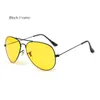 الفاخرة-yooske الكلاسيكية للرؤية الليلية نظارات نظارات النساء الرجال السائقين القيادة النظارات الشمسية مكافحة وهج حماية العين الأصفر نظارات الشمس UV400