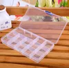 15 Grids Transparent Adjustable Slots Bead Organizer Box Storage Boxes for Jewelry Earrings Toys Container1607776