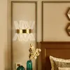 Postmodern vägglampa kristall kreativ personlighet vardagsrum sovrum sänglampa vägglampa minimalistiska gångar badrum ljus