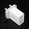 UK Plug 30W Quick Charge 30 QC 30 Fast Charging Adapter 5V 24A Multi Plug Charger 3 USB triple port For Mobile Phone1874207