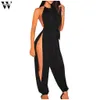 Womail 2019 섹시 민소매 여성 플러스 사이즈 Rompers Womens Jumpsuit 긴 바지 바지 모노스 Largos Mujer Pantalon Largo CX200608