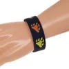 50PCS Bear paw Pride 1 Inch Wide Silicone Rubber Bracelet Black Classic Decoration Logo no Gender Jewelry330b