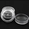 3ML Clear Base Empty Plastic Container Jars Pot 3Gram Size For Cosmetic Cream Eye Shadow Nails Powder Jewelry LX4256