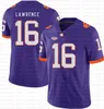 NCAA Clemson Tigers Trevor Lawrence Travis Etienne Jr. Maillot de football américain 2019 maillots patch homme adulte Tom Brady Saquon Barkley 2020