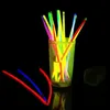 100 pièces Glowstick néon fête Bracelets fluorescents collier lueur dans le noir bâtons de néon fournitures de fête de noël 8998009