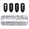 12 GRIDSSESS AB CRYSTAL GLASS RINESTONSTS DIRECATIONS MULTISIZE 3D DIY TIPS MANICURE GLITTER Diamond GEMS Accessories1455695