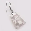 HOPEARL Jewelry Trapezoid Shape Dangle Earrings Island Style Mother of Pearl Shell Chic Jewellery 6 Pairs9343877