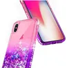 Étui de luxe de paillettes liquide brillant étincelant brillant Bling Diamant mignon pour Iphone XR XS Max 7 8 plus Samsung S9 S10 S10E Plus