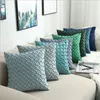 Suede Woven Cushion Cover Blue Rectangular Cojines Green Chaise Lounge Kasta kuddehus Gul heminredning