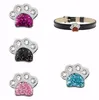 Großhandelsteile 100pcs / lot 8mm Strass-Pfote-Dia-Charme, passend für Armbandarmband-Art und Weise jewelrys der DIY 8MM
