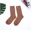 Çorap Kız Candy Katı Diz Yüksek Çorap Unisex Moda Kış Casual çorap Chaussette Pamuk Boot Ayak Isıtıcıları İç 15 Renkler C6063
