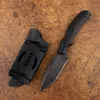 Ny produktkommando Straight Knife D2 Blade G10 Handtag utrustad Militär Överlevnad Rätt bladverktyg Fixat bladjakt Knife Manual EDC