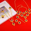 Ethiopian African Wedding New Necklace Earrings Ring Bracelet Hairpin Hair Chain Accessory Jewelry Sets