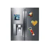 Blank Sublimation Fridge Magnet with Aluminium Sheet Custom DIY Your Family Pictures Heat Transfer Fridge Sticker With Magnet