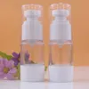 10pcs vazios garrafa plástica cosmética Amostra de recipiente a vácuo Loção Garrafas Mini viagem Airless bomba garrafas pequenas embalagens de 15ml