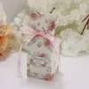 100pcslot New Creative Gift Box with Ribbon Wedding favors and gifts candy box Baby Shower Candy Boxes Birthday Party Decoration 2939937