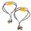 Freeshipping 2x Nenhum Adaptador de Erro T20 7443 7444NA Cancelador de Fiação Decodificar Luzes de Freio Do Carro LEVOU Carga Singal Resistor Lâmpada LED Rápido Hyper Flash