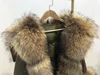 2019 зимняя куртка женская реальная меховая пальто большой натуральный енот меховой воротник длинные парку белая утка вниз куртка уличная корея мода
