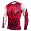 Ny Designer Mens Compression T-shirts Män Gym Tight Undershirt Workout Tee Toppar Snake Print Tshirt Muscle Fitness Skjorta Män Rashgugard