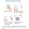 UV-tandenborstelreiniger Wandgemonteerde UV-tandenborstelhouder met sterilisatiefunctie, ingebouwde ventilator en 5 tandpastahouders8214234