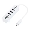 2 in 1 Type-C OTG USB 2.0 Hub Splitter Combo 3 Ports SD/TF Card Reader C HUB Type C HUB To USB 2.0 Ethernet Adapter USB C